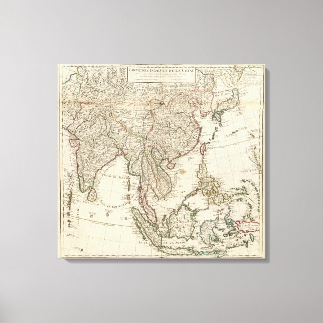 Lienzo China, India, Asia (Anverso)