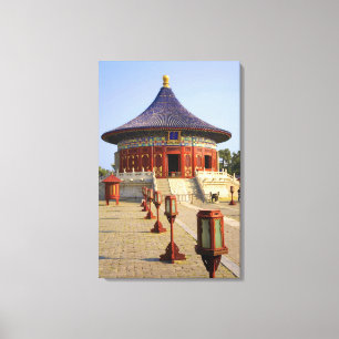 Lienzo China, Pekín, Parque Tian Tan, Templo del Cielo,