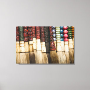 Lienzo China, Shanghai. Cepillos Chenghuang Miao