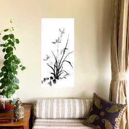 Lienzo Chinese Iris - bw