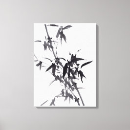 Lienzo Chinesische Kunst mit  Bambusmalerei 