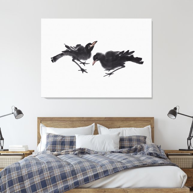 Lienzo Chinesische Kunst mit Vogelmotiv (Insitu(Dormitorio))