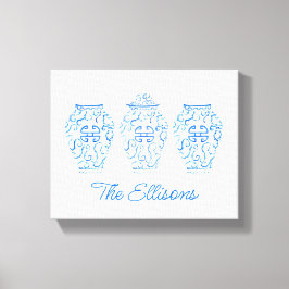 Lienzo Chinoiserie Watercolor Ginger Jar Vase