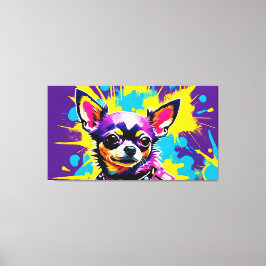 LIENZO CHIUAHUA POPART ABSTRACTO