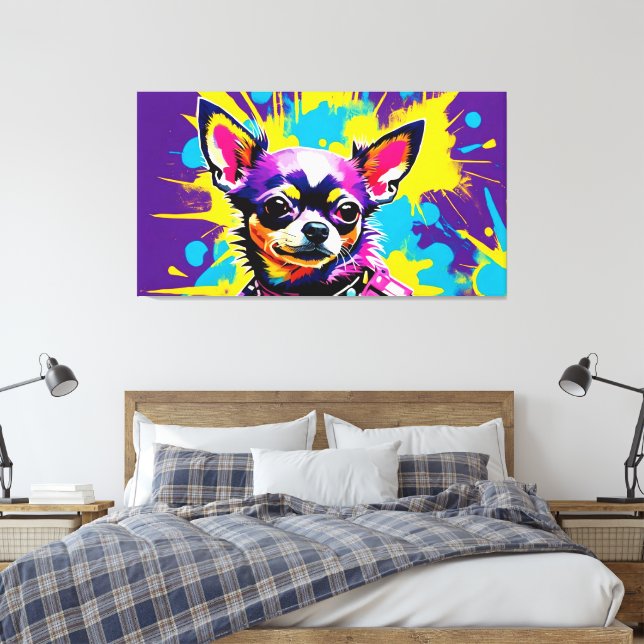 LIENZO CHIUAHUA POPART ABSTRACTO (Insitu(Dormitorio))