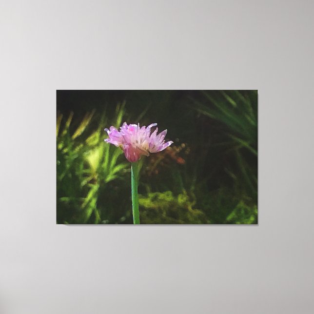 Lienzo Chives de flores y Palmetto (Anverso)