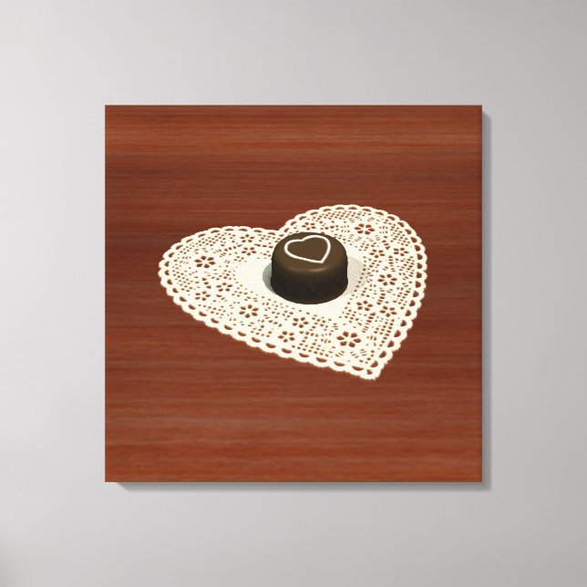 Lienzo Chocolate de San Valentín (Anverso)
