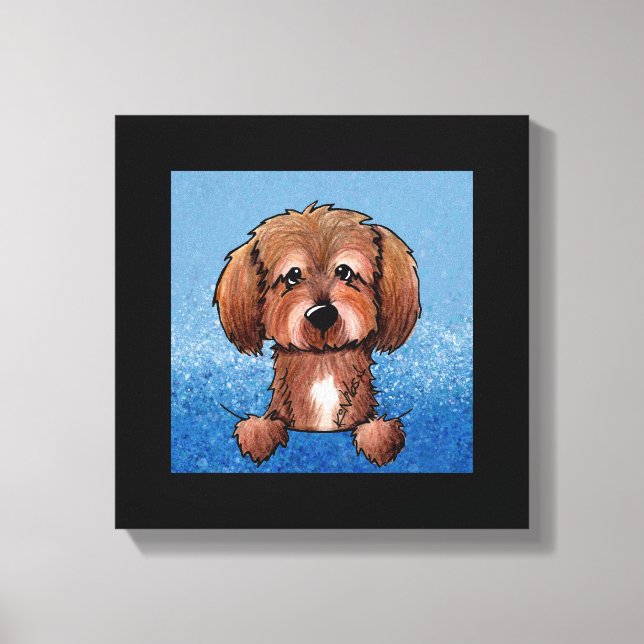 Lienzo Chocolate kiniArt Havanese (Anverso)