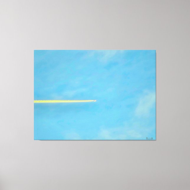 Lienzo Chorro atravesando el cielo (Anverso)