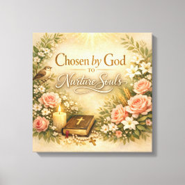 Lienzo Chosen by God to Nurture Souls Mothers Day Canvas