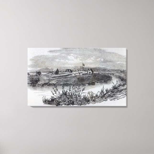 Lienzo Christchurch, Colonia Canterbury, Nueva Zelandia (Anverso)