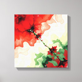 Lienzo Christmas Bloom Frequencies Premium Wrapped Canvas