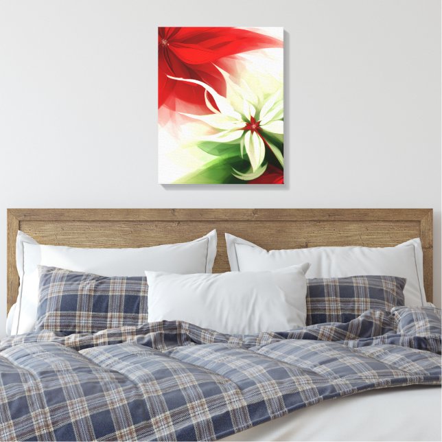Lienzo Christmas Bloom Frequency Sacred Poinsettia  (Insitu(Dormitorio))
