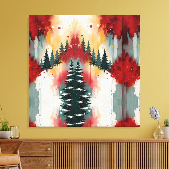 Lienzo Christmas Festive Colors Frequency Abstract Winter (Insitu (Sala de estar))