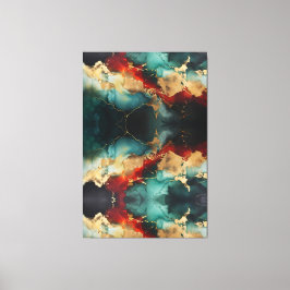 Lienzo Christmas Marble Glow Premium Wrapped Canvas
