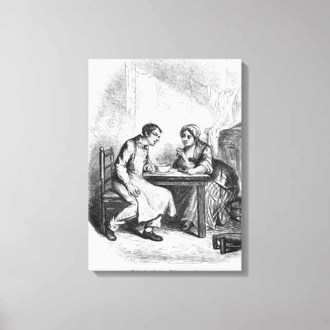 Lienzo Christophe y la siluvie gorda (Anverso)