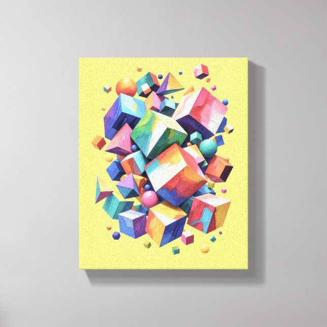 Lienzo Chromatic Cube Symphony (Anverso)