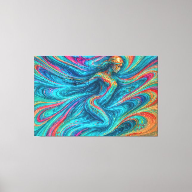 Lienzo “Chromisca” - Retrato de encantadora fluida (Anverso)