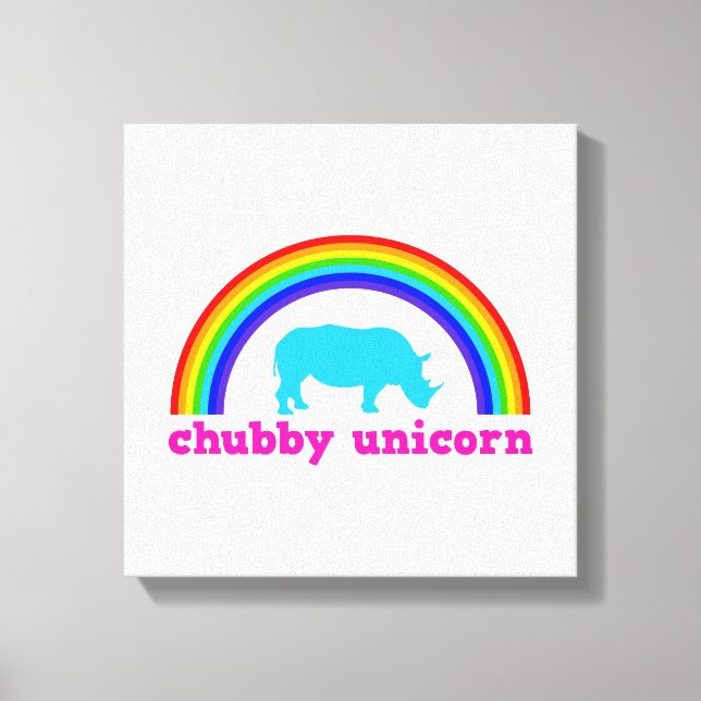 Lienzo Chubby Unicorn (Anverso)