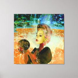 Lienzo Ciborg eléctrico