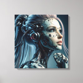 Lienzo Ciborg Femme Fatale