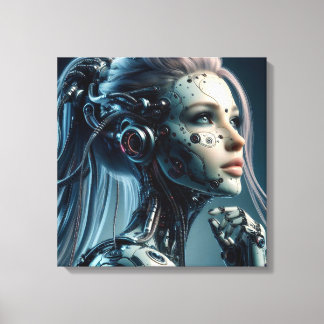Lienzo Ciborg Femme Fatale