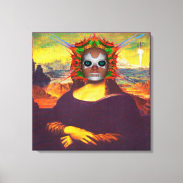 Lienzo Ciborg Mona Lisa