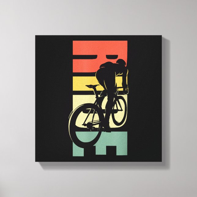 Lienzo Ciclismo en bicicleta de carretera (Anverso)