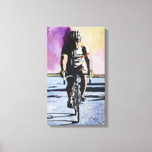 Lienzo Ciclista a solas