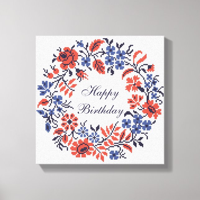 Lienzo Ciclo de flores (Anverso)