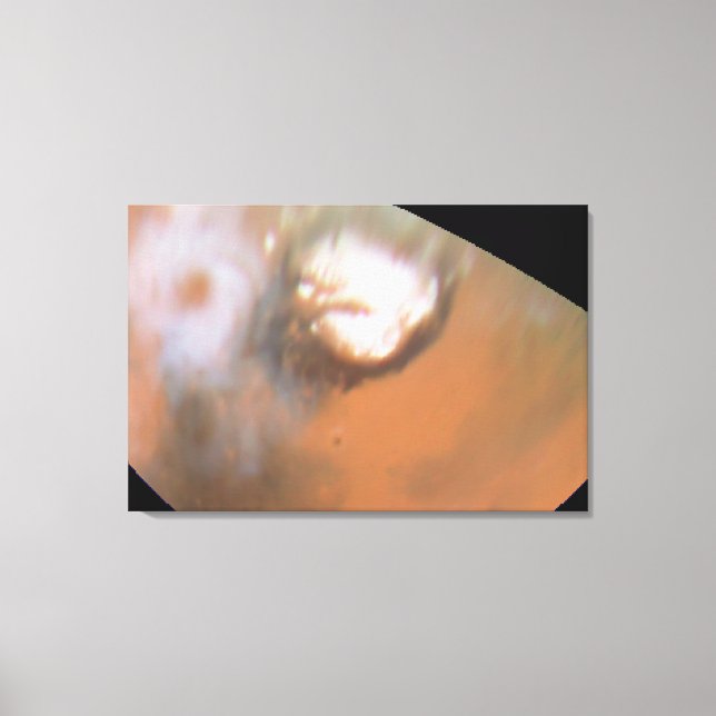 Lienzo Ciclón marciano visto desde la región del Polo Nor (Anverso)