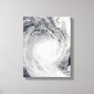 Lienzo Ciclón tropical Oli frente a las costas de Tahití