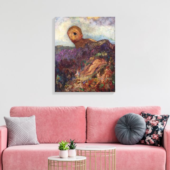 Lienzo Cíclope | Odilon Redon | (Insitu (Sala de estar))