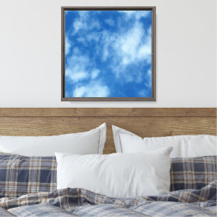 Lienzo Cielo azul con nubes