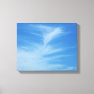Lienzo Cielo azul con nubes blancas Foto abstracta de la