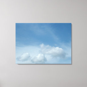Lienzo Cielo azul y nubes