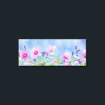 Lienzo Cielo de primavera<br><div class="desc">Esta es una foto de flores silvestres en flor contra un hermoso cielo azul. Esta imagen está disponible en una variedad de otros productos,  sólo tienes que hacer clic en el enlace debajo de la foto cerca de 'Acerca de este diseño'.</div>
