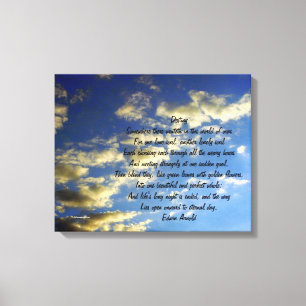 Lienzo Cielo Nocturno-con Frase sobre el Destino