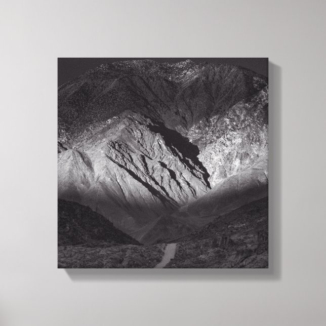 Lienzo cielo nocturno negro y blanco (Anverso)