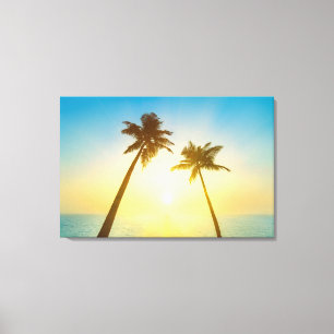 Lienzo Cielo tropical idílico