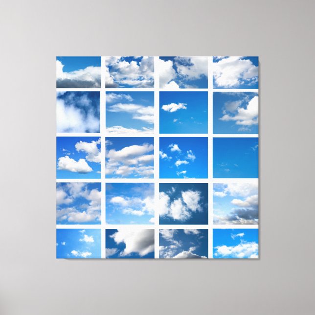 Lienzo Cielos azules (Anverso)