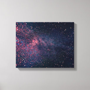 Lienzo cielos azules llenos de estrellas