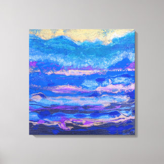 Lienzo Cielos dorados