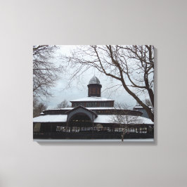 Lienzo Cielos gris de nieve y tabernáculo - Viñedo de Mar