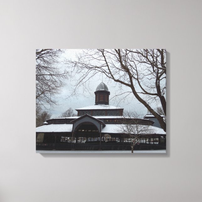 Lienzo Cielos gris de nieve y tabernáculo - Viñedo de Mar (Anverso)