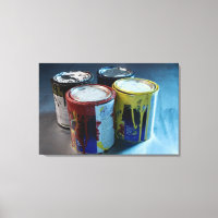 Cierre de cuatro latas de pintura