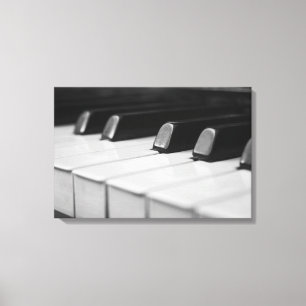 Lienzo Cierre de macro de piano
