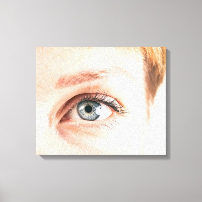 Lienzo Cierre de ojos humanos (Anverso)