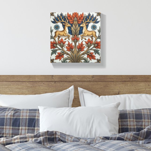 Lienzo Ciervos majestuosos del claro (Insitu(Dormitorio))