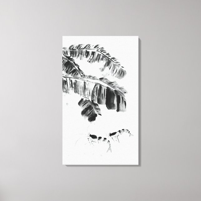 Lienzo Cigalas en el agua (Anverso)